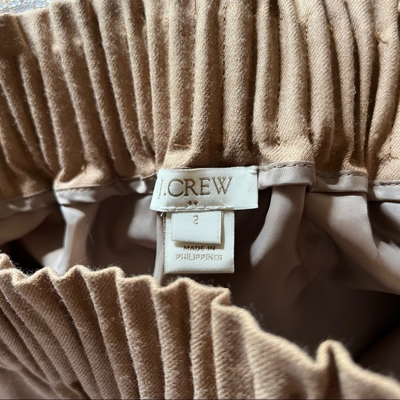 new! J. Crew | Pull-on Tan Wool Blend “Sidewalk” Wool Skirt w/pockets - Picture 5 of 11